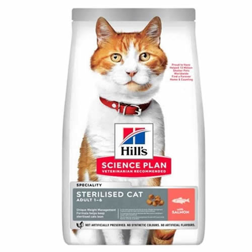 Hills Cat Sterilized Somonlu Kısırlaştırılmış Kedi Maması 10 Kg