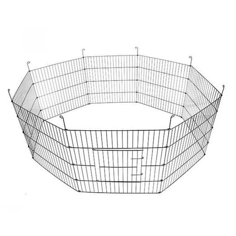Aqua Boutique Metal Kedi Köpek Çiti Siyah 61x61CM