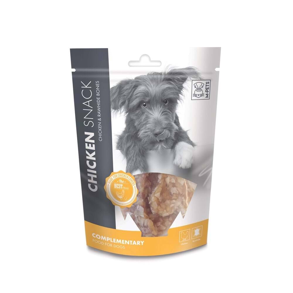 M-Pets Chicken Rawhide Bones Köpek Ödül Maması 80gr