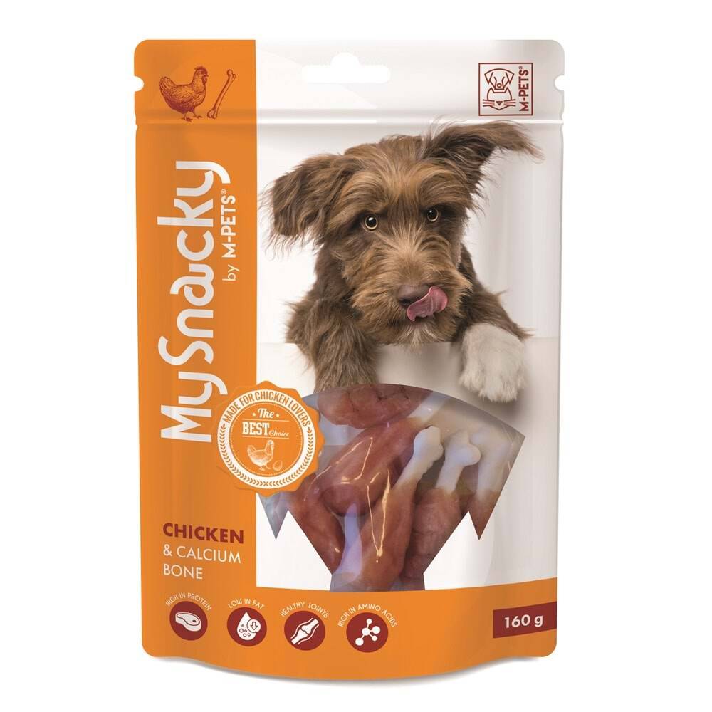 M-Pets Tavuklu Kalsiyumlu Kemik Köpek Ödülü 160 Gr