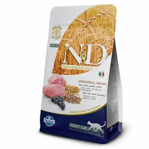 ND Cat Low Grain Adult Kuzulu&amp;Yaban Mersinli Kedi Maması 5 Kg