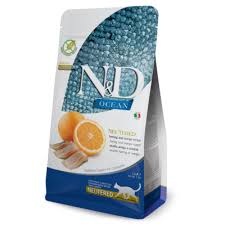 ND Cat Ocean Kısırlaştırılmış Ringa Balığı/Portakallı Kedi Maması 1.5 Kg