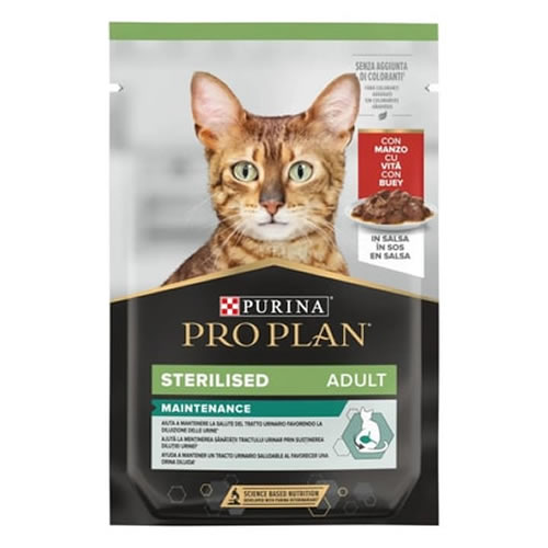 Pro Plan Biftekli Pouch Kısır Kedi Konservesi 85gr