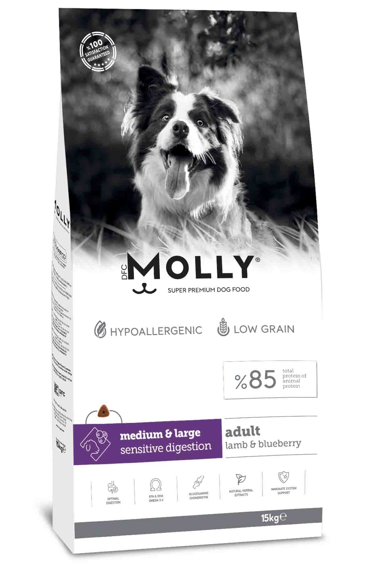 Molly Kuzulu Yabanmersinli Orta ve Büyük Irk Köpek Maması 15kg