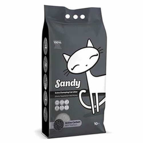 Sandy Aktif Karbon Kedi Kumu 10 Kg