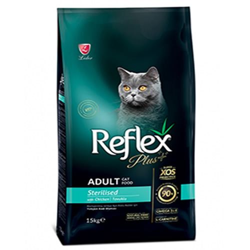 Reflex Plus Kısırlaştırılmış Tavuklu Kedi Maması 15 Kg