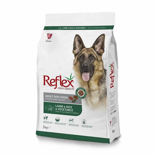Reflex  Kuzulu/Sebzeli Köpek Maması-3 KG