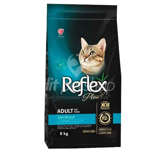Reflex Plus Sterilised Somonlu Kedi Maması 8 Kg