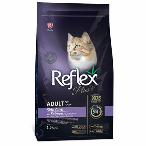 Reflex Plus Skin Care Somon Balıklı Kedi Maması 1,5 kg