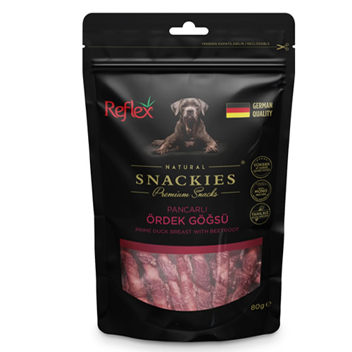Reflex Snackies Ördek Etli Pancarlı Çubuklar 80 gr