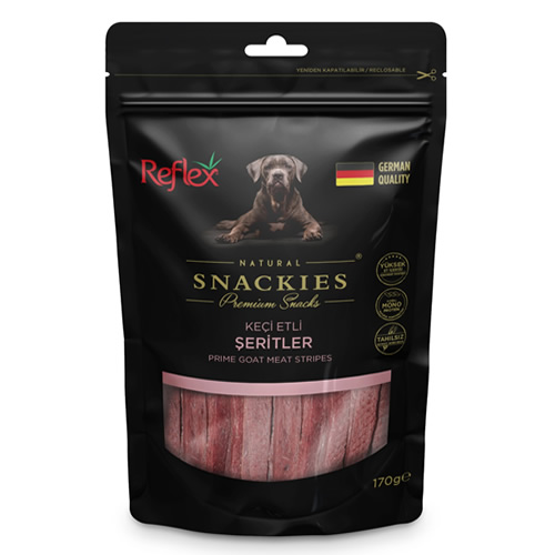 Reflex Snackies Keçi Etli Şeritler 170gr