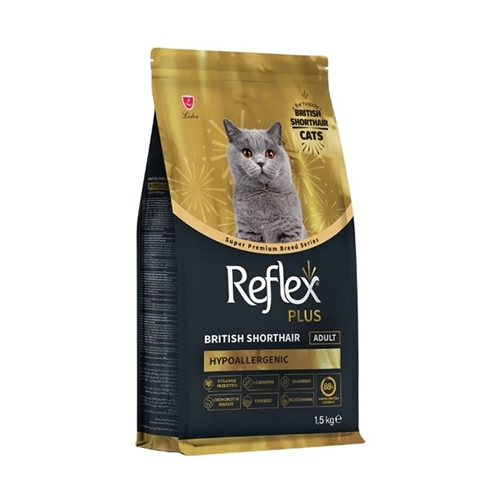 Reflex Plus British Shorthair Tavuklu Kedi Maması 1,5 KG