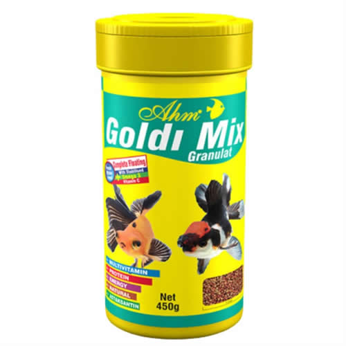 Ahm Goldi Mix Granulat Balık Yemi 100 ml