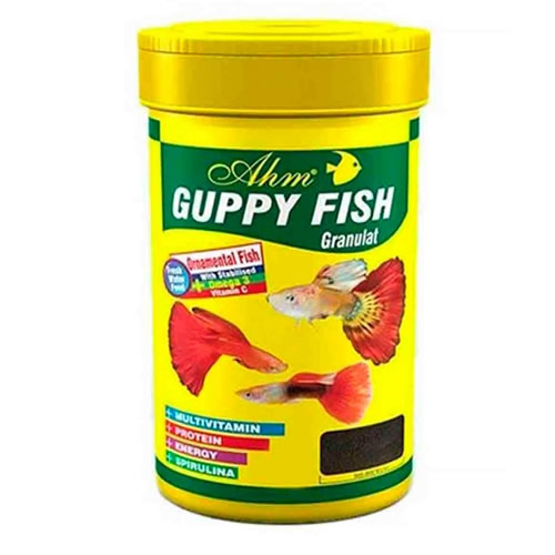 AHM Guppy Granul Food 1Balık Yemi 100 ml 
