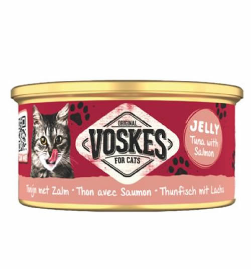Voskes Ton Balıklı ve Somon Balıklı Kedi Konservesi  85GR
