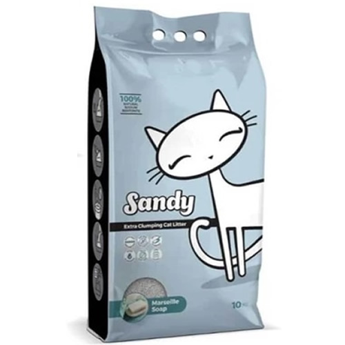 Sandy Marsilya Sabunlu Kedi Kumu 10 Kg